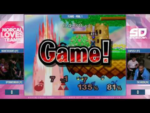 NorCal Loves Teams- Teams Pool 1: Tafo & Nintendude (Sheik & ICs) vs S2J & The Moon (Falcon & Marth)