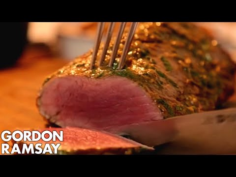 Rare Fillet of Beef with Salsa Verde & Truffled New Potatoes | Gordon Ramsay