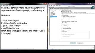 How to open Physical Memory on Cheat Engine