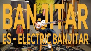 Video thumbnail for Electric Banjo Guitar! Gold Tone ES-Banjitar! by Gold Tone