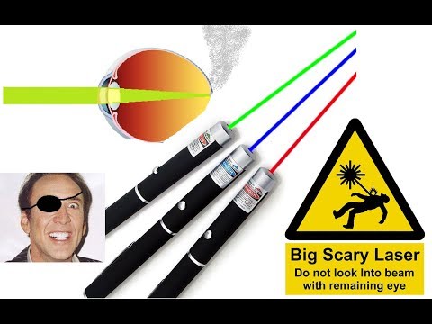 eBay laser pointers are DANGEROUS!!! Video