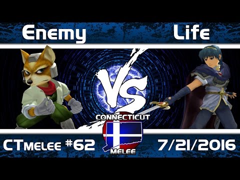 CTmelee #62 - Enemy (Fox) vs. Life (Marth) - Loser Qualifers SSBM Tournament