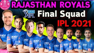 IPL 2021 Rajasthan Royals Full & Final Squad | Rajasthan Royals Final Squad IPL 2021 RR 2021 Squad