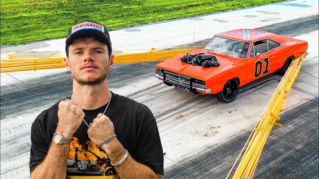 Launching Cars With A Giant Slingshot