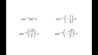 Evaluate Inverse Sine Expressions Using the Unit Circle