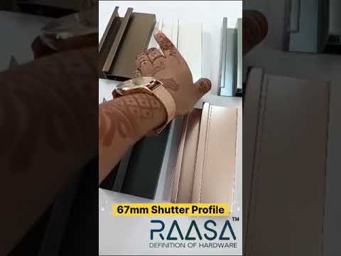 Rectangular aluminium 67mm profile shutter