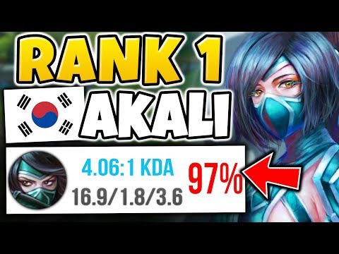 WTF? THE RANK 1 AKALI HAS 97% WINRATE IN KOREA!?! HIS BUILD IS BEYOND BROKEN!! - League of Legends