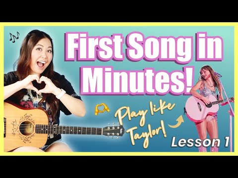 Taylor Swift Guitar Tutorial for Beginners: Lesson 1 - Play Your First Song in Minutes! 🎸🫶🏼