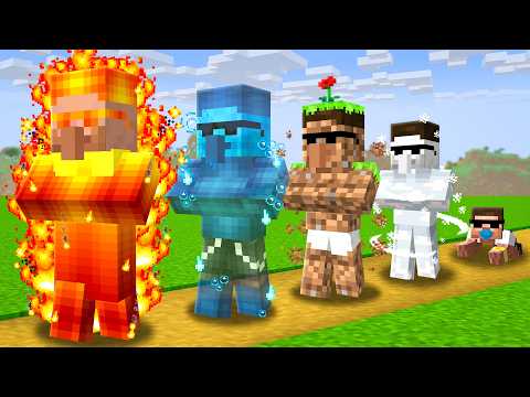 Birth to Death as Elemental Villager in Minecraft..