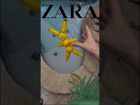 Pikachu Megabot Posing as a Zara Model! #shorts #pikachu #nintendo #gaming #disney #zara  #model