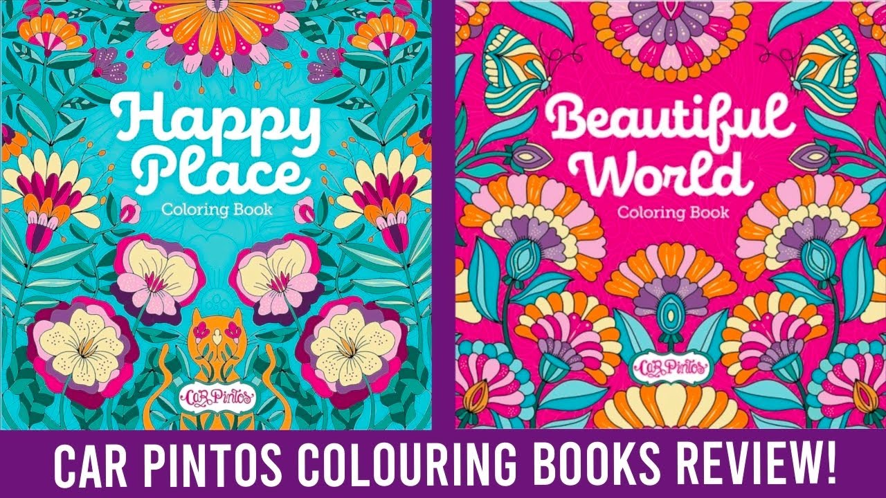 Car Pintos Colouring Books Review | Happy Place & Beautiful World