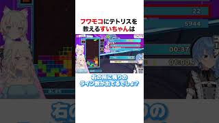 フワモコにテトリスを教えるすいちゃん【ホロライブ】#shorts