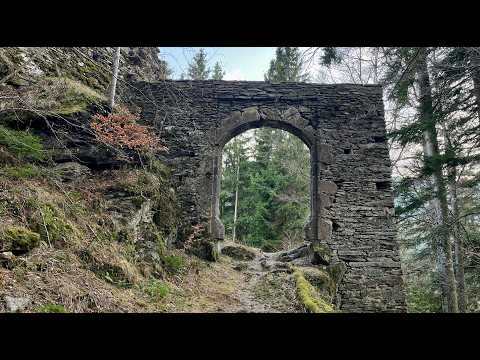 The Spirit of the Hauenstein Castle Ruins - Burgruine Hauenstein - 4K Cinematic Drone Video - Dji