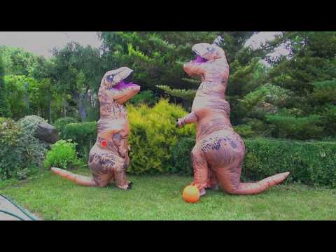 T Rex Inflatable Dinosaur Costume For Adults Video Review