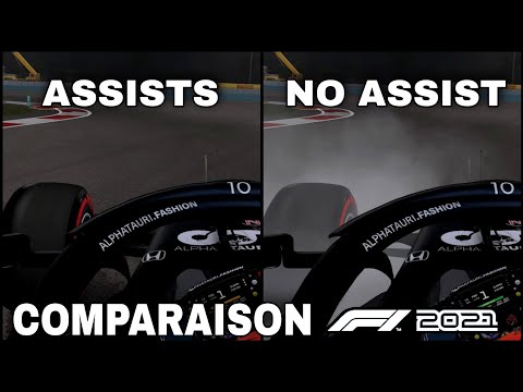 F1 2021 : Assists vs No Assists