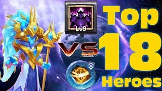 New Hero | Cosmo | 9/9 Wicked Armor Vs Top 18 Hero | Gameplay | Castle Clash