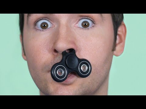 FIDGET SPINNER STUCK IN NOSE! Video