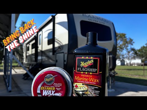 Waxing A Fiberglass RV Back to a Brilliant Shine! #meguiars #camper