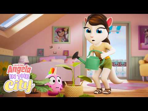 Plant Drama 🪴🫨 Talking Angela: In The City | Cartoons for Kids
