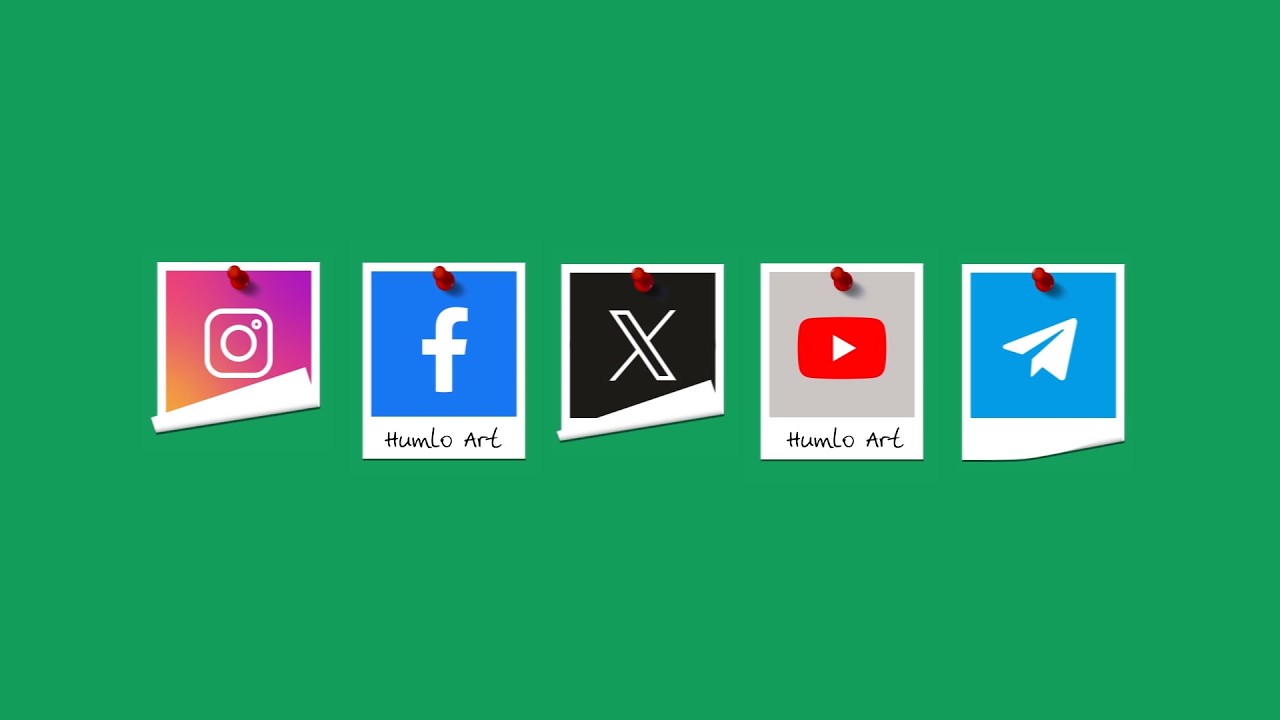 Best FREE Social Media Icons Pack 2026 🔥 (Green Screen + PNG)