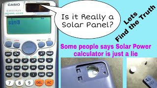 Solar Power calculator? is it real solar panel or 