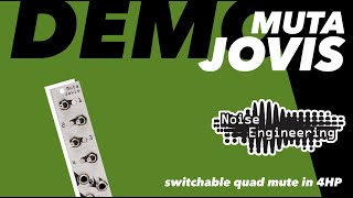 Video thumbnail for Muta Jovis demo & jam: 4-switch utility module for Eurorack synths by Noise Engineering