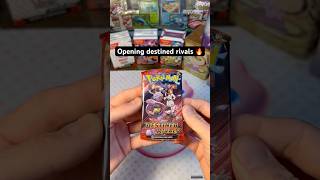 Opening Pokémon destined rivals pack 😁🔥 #pokemon #pokemoncards #pokemontcg #packopening #tcg