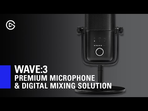 Elgato Wave 3 Micrófono Condensador USB y Solución de Mezcla Digital