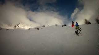 preview picture of video 'Backflip in backcountry on skis'