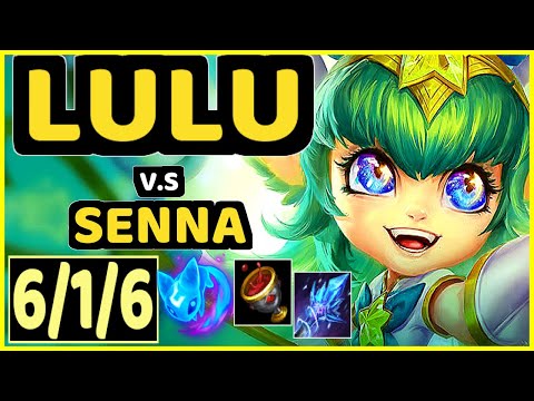 SEDRION (LULU) vs SENNA - 6/1/6 KDA BOTTOM SUPPORT GAMEPLAY - EUW Ranked GRANDMASTER