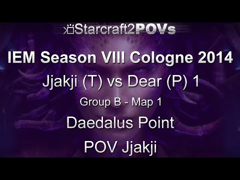SC2 HotS - IEM VIII Cologne 2014 - Jjakji vs Dear 1 - Group B - Map 1 - Daedalus Point - Jjakji