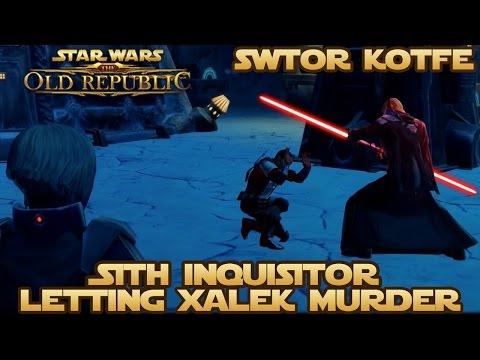 SWTOR Inquisitor encourages Xalek to murder (Alliance Recruitment: Death before Dishonor)