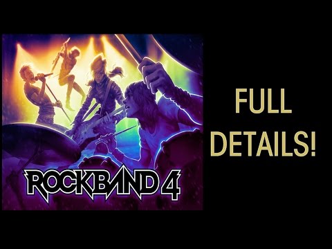 Rock Band 4 Full Details For PS4 & Xbox One!