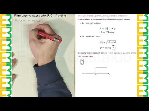 Lez.4 Filtro passivo passa alto, R-C, 1° ordine