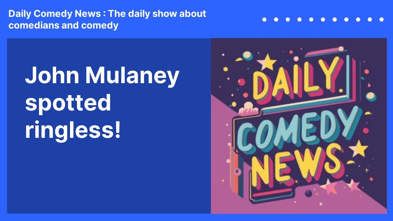 John Mulaney spotted ringless!