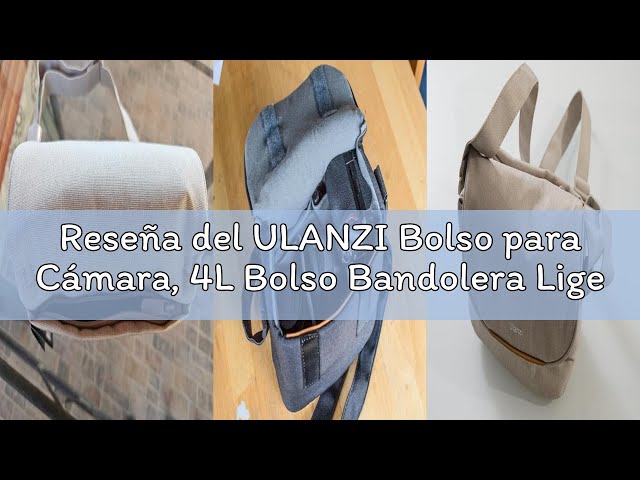 Vídeo relacionado con ULANZI Bolso para Cámara, 4L Bolso Bandolera Ligera SLR/DSLR, Gris Funda Pequeña Impermeable Minimalista para Mujeres y Hombres, Compatible con Sony/Canon/Nikon/Fujifilm