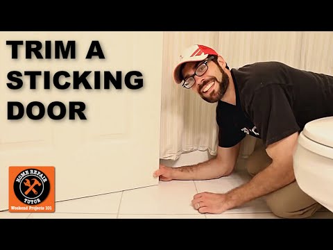 How to Trim a Sticking Door with an Electric Hand Planer