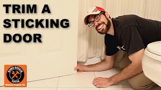 How to Trim a Sticking Door with a Hand Planer -- by Home Repair Tutor