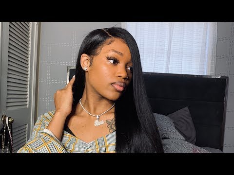 Fake Scalp Wig Lace Front Wig Brazilian Human Hair Straight 18inch