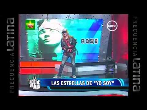 YO SOY AXL ROSE, JOE ARROYO, JOSE JOSE & CAMILO SESTO [13/08/12] LA NOCHE ES MIA. YO SOY PERU.