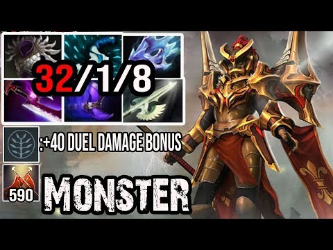 Monster [Legion Commander] How to Win The Offlane 32Kills With +590Duel Damage Dota 2 | Full Game