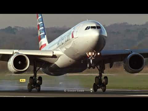 Beautiful morning landing - American Airbus A330