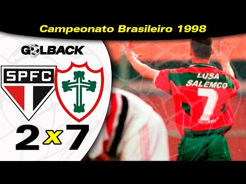 São Paulo 2 x 7 Portuguesa - 20 / 09 / 1998 - CAMPEONATO BRASILEIRO