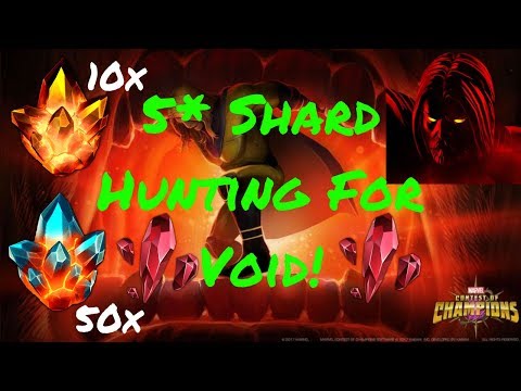 Huge Crystal Opening! 5* Shards For Void! - Marvel Contest Of Champions