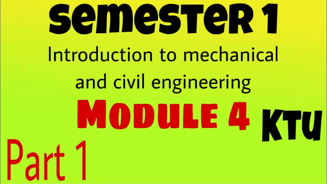 KTU 1st Year Civil & Mechanical | Module 4 – Building Materials Explained | Full Notes#ktu#2024