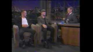 U2 on Letterman 1997 - Bono & Larry Mullen