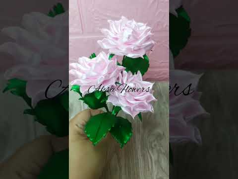 Satin ribbon flower #shorts