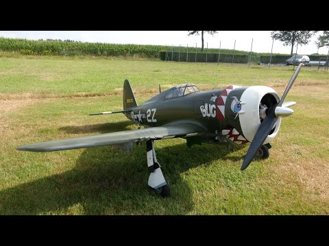 RC huge P-47 Thunderbolt Razorback with Moki 250cc