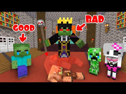 Monster School : Bad Zombie and Good Baby Zombie - Sad Story - Minecraft Animation