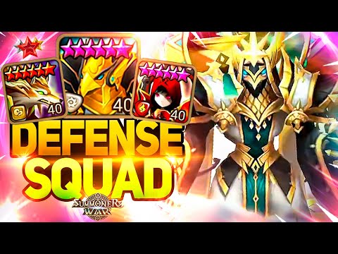 HIGH DEFENSE TEAM with BUFFED WEDJAT and VELAJUEL - Summoners War